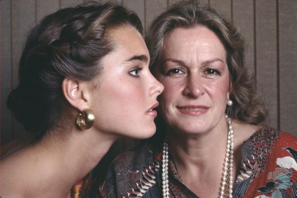 Brooke Shields with her mother, Teri Shields, in 1981.