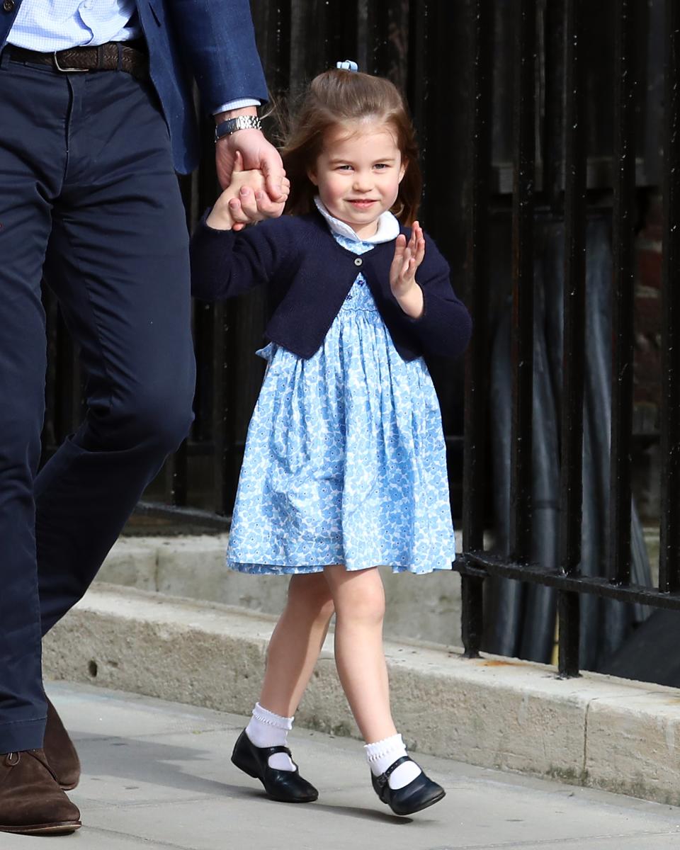 <p>There’s no denying that Princess Charlotte stole the show when she went to meet her little brother, Prince Louis, for the first time. The three-year-old arrived at St Mary’s Hospital with Prince George and Prince William only to steal the nation’s hearts with her sweet royal wave. <em>[Photo: Getty]</em> </p>