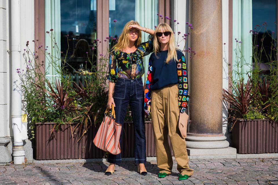 Emili Sindlev and Jeanette Friis Madsen wearing a JW Anderson top