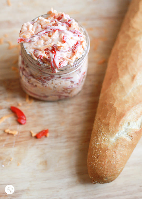 <strong>Get the<a href="http://www.pinegateroad.com/recipe-southern-style-pimento-cheese-dip/" target="_blank"> Classic Pimento Cheese recipe </a>from Pinegate Road </strong>