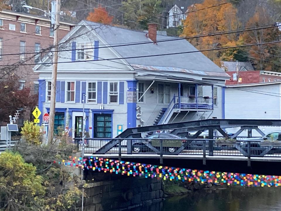 Bent Nails Bistro in Montpelier, as seen across the North Branch of the Winooski River on Oct. 26, 2023.