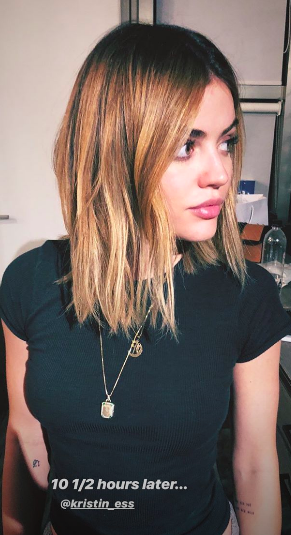 <cite class="credit">Courtesy of Instagram/@LucyHale</cite>