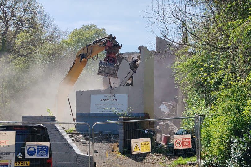 Residents celebrated as the building was finally torn down -Credit:Andrea Lambrou/ReachPlc