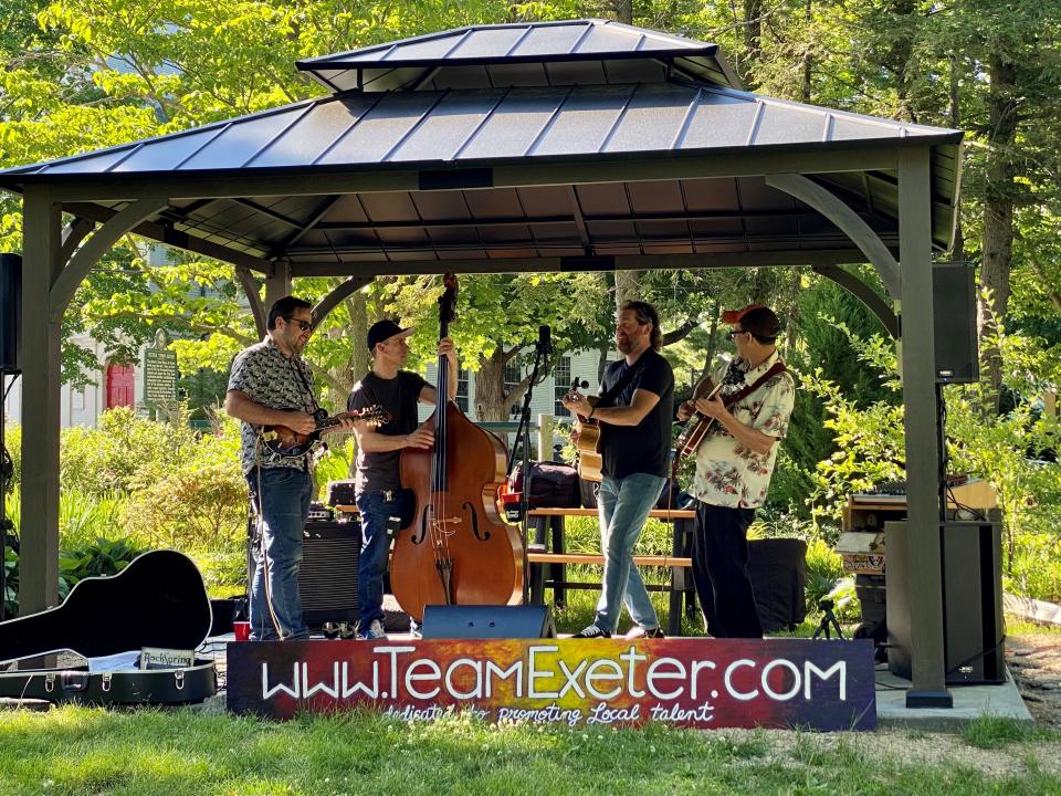 Rockspring performs at Tune & Fork Tuesday at Town House Common in downtown Exeter.