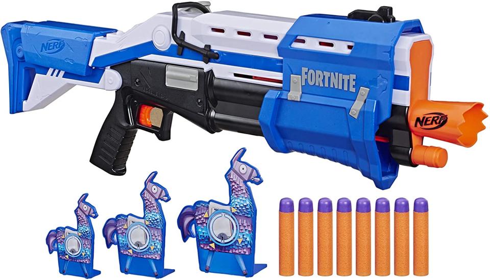 Nerf Fortnite TS-R Blaster and Llama Targets. Image via Amazon.