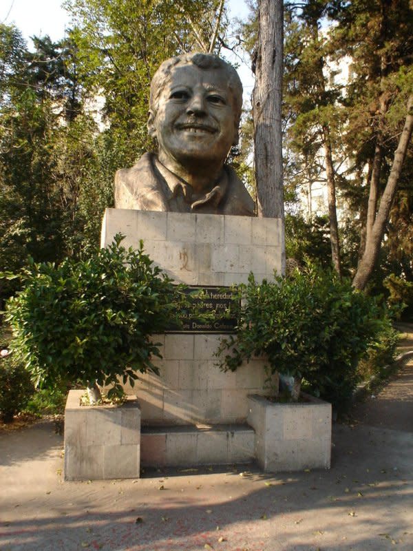A monument to Mexican presidential candidate Luis Donaldo Colosio stands in Mexico City, Mexico. He was fatally shot March 23, 1994. File Photo by JEDIKNIGHT1970/Wikimedia