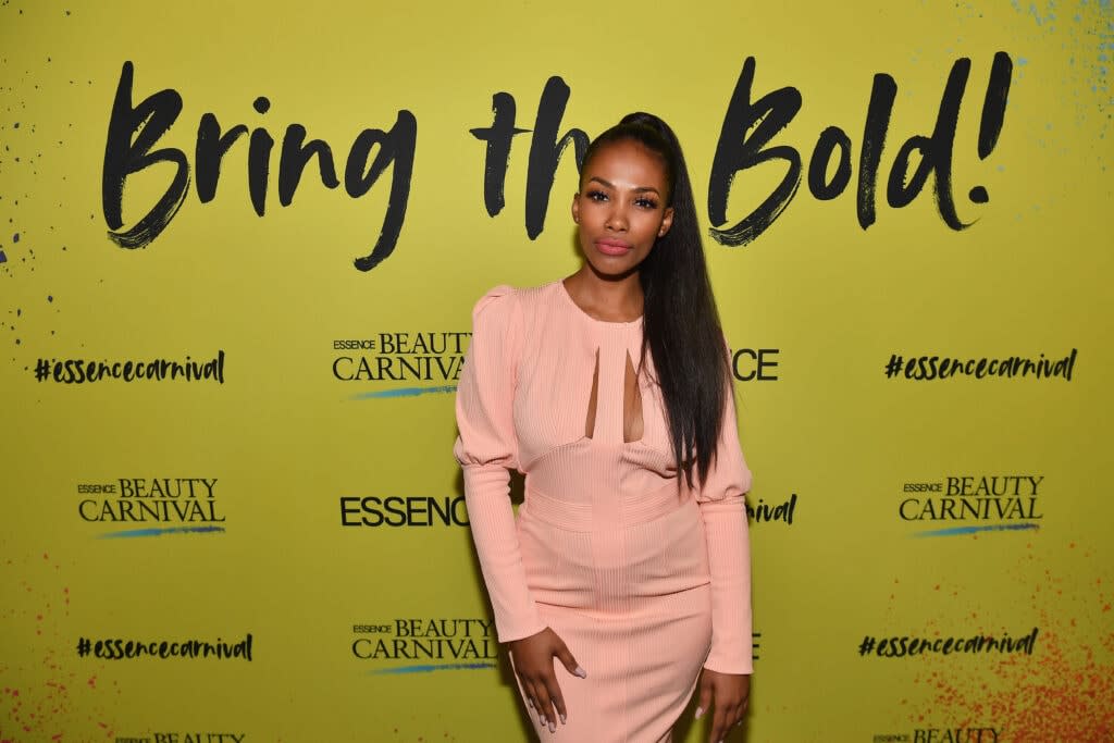 Melissa Butler poses backstage during the 2019 ESSENCE Beauty Carnival Day 2 on April 28, 2019 in New York City. (Photo by Paras Griffin/Getty Images for ESSENCE)