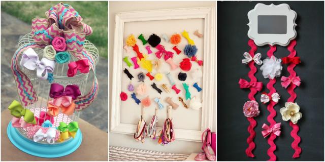 11 Fanciful Ways to Organize All of Your Kid's Hair Accessories