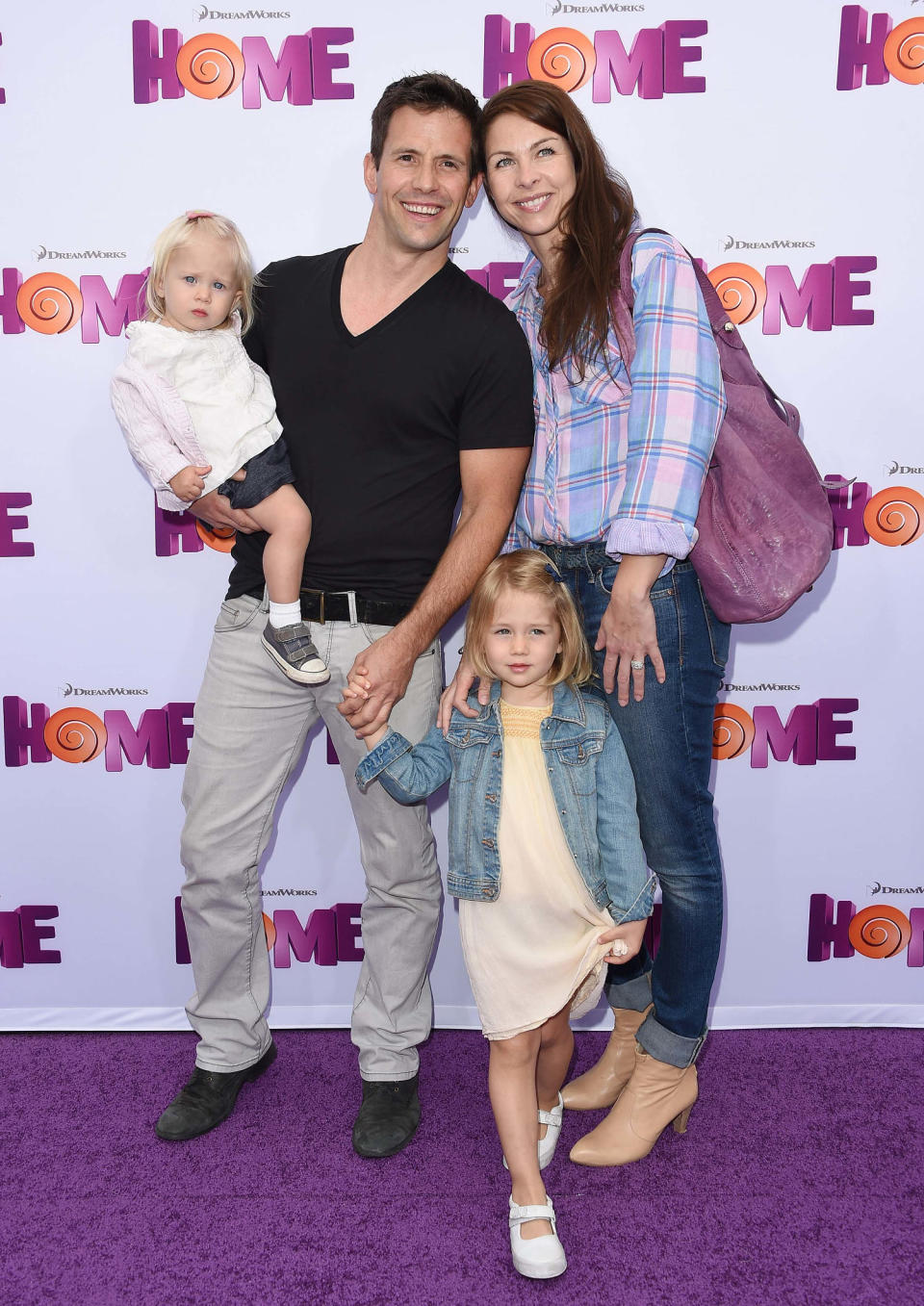 Christian Oliver, wife Christian Oliver and wife Jessica Klepser and their children. (Axelle/Bauer-Griffin / FilmMagic)