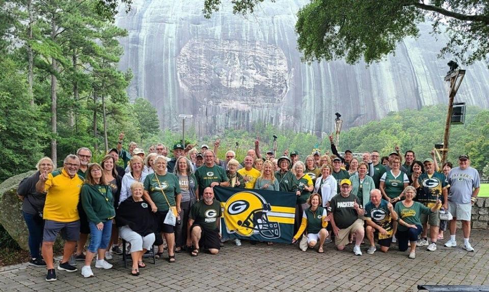 This year, Dan "Bogie" Bogenschuetz took a group of Packers fans to Atlanta. The group of more than 50 people visited Stone Mountain while in the area.