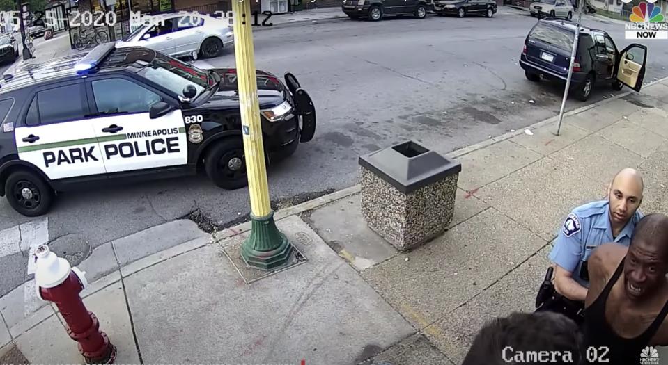 George Floyd Arrest Minneapolis Police Surveillance Video NBC You Tube