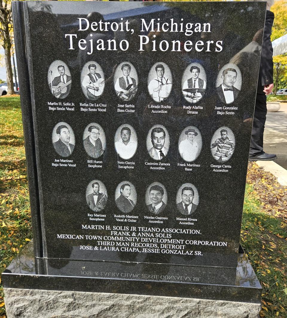 Sixteen pioneers of the Tejano music genre, including four from the Adrian area, are among those pictured in a new granite monument that was unveiled Sept. 29 in Detroit’s Mexicantown. The monument and a Michigan state historic marker recognize Hispanic contributions to Michigan history.