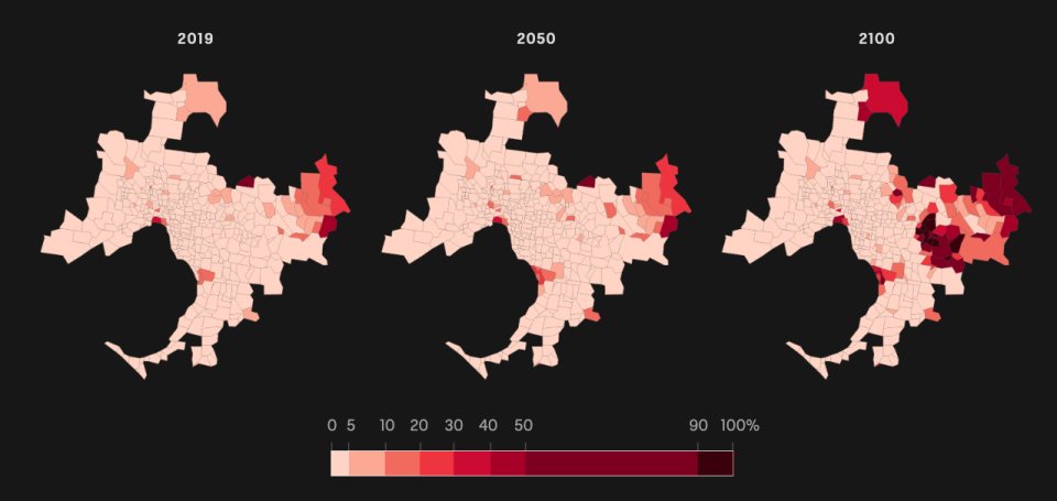 Melbourne. (Source: ABC/Climate Risk)