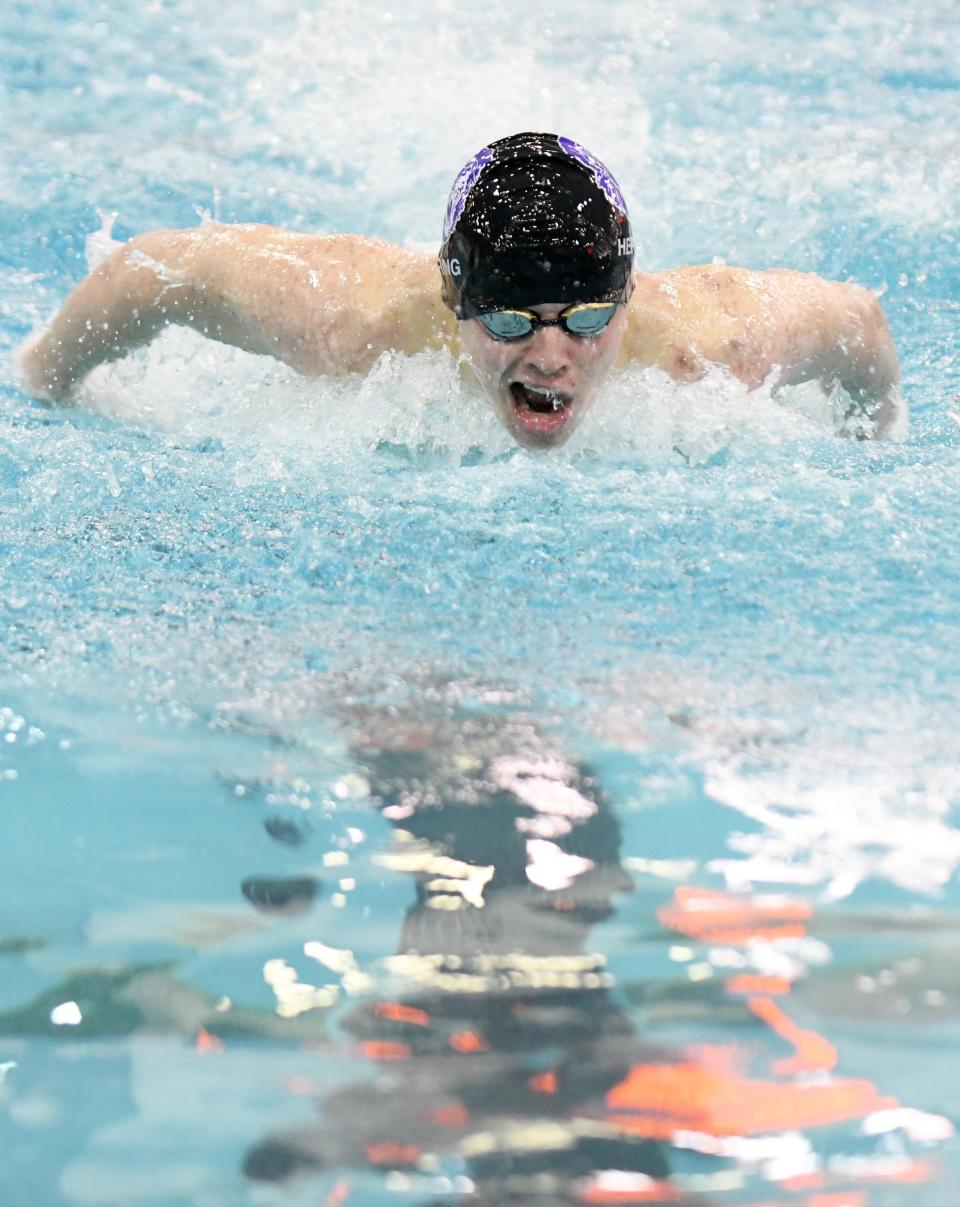 The 2022 OHSAA Division I Swimming final Ezra Herring Boys 100 Yard Butterfly