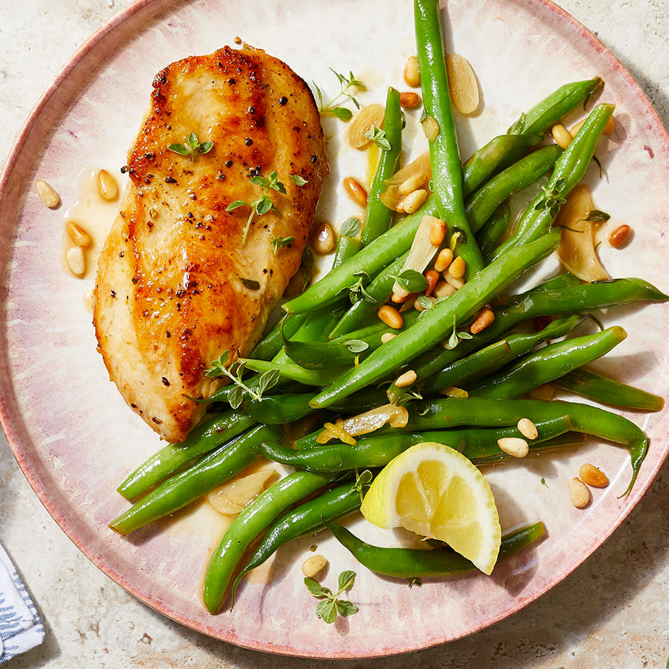 Lemon-Garlic Chicken with Green Beans