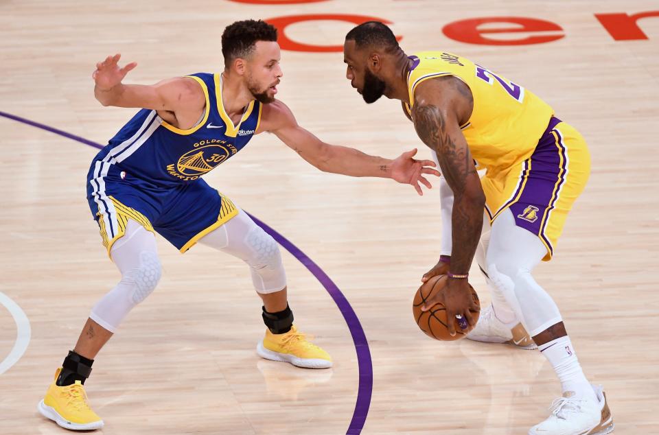 LeBron James said, “I don’t look at our seeding. It doesn’t matter." But the Lakers' first order of business is to get past Stephen Curry and the Warriors in the play-in tournament.