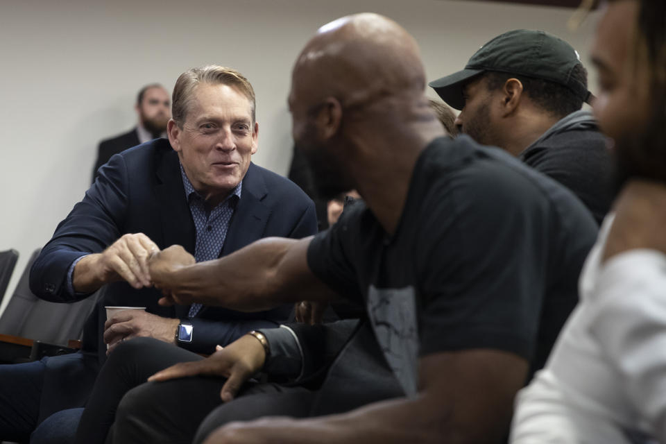 Washington defensive coordinator Jack Del Rio has been sharing his opinions this offseason. (AP Photo/Alex Brandon)