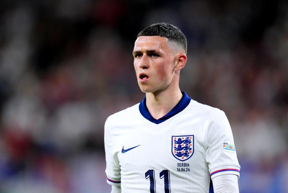 Phil Foden had a quiet opening night against Serbia (Adam Davy/PA Wire)