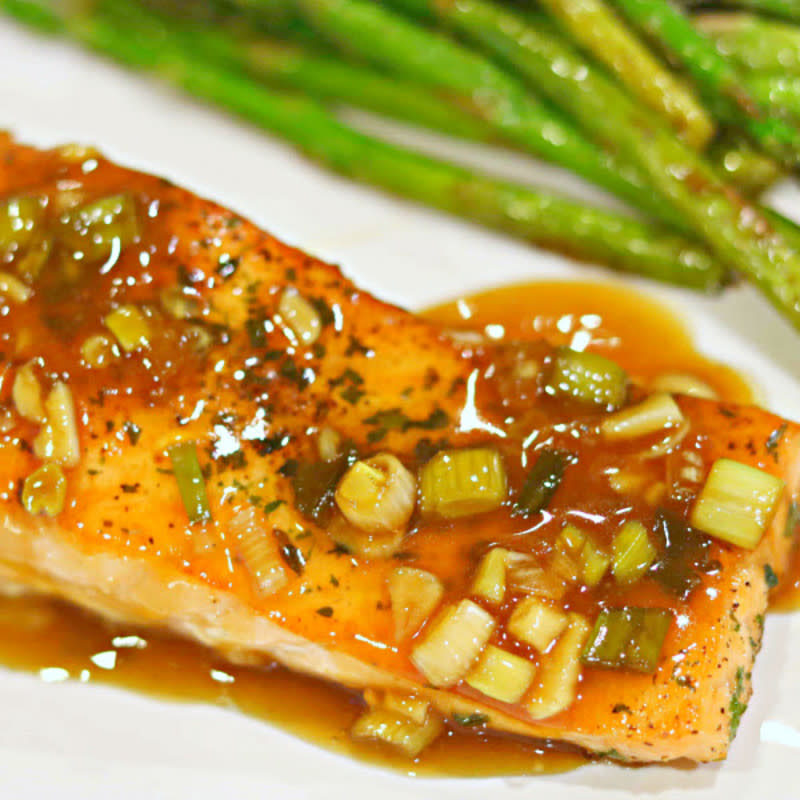 <p>Dr. Davinah's Eats</p><p>If you like Asian-inspired food, you will love this low-carb and keto Teriyaki Salmon. It has all of the flavors of your favorite dish, without the added sugar and carbs!</p><p><strong>Get the recipe: <a href="https://drdavinahseats.com/recipes/keto-friendly-teriyaki-salmon" rel="nofollow noopener" target="_blank" data-ylk="slk:Keto Teriyaki Salmon;elm:context_link;itc:0;sec:content-canvas" class="link rapid-noclick-resp">Keto Teriyaki Salmon</a></strong></p>