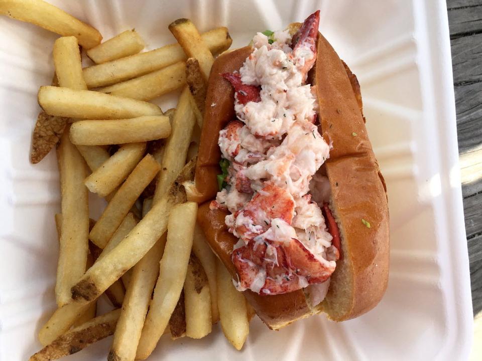 The lobster roll from Quito's, in Bristol, includes mayo, dill, a touch of sugar and some other "secret ingredients" the kitchen won’t divulge.