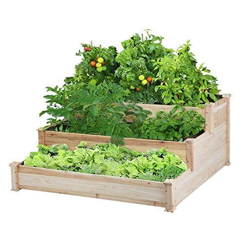 6) Multi-Level Rustic Raised Garden Bed