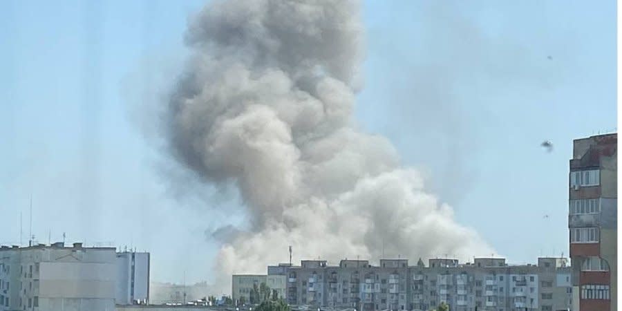 A powerful explosion occurred in occupied Novaya Kakhovka