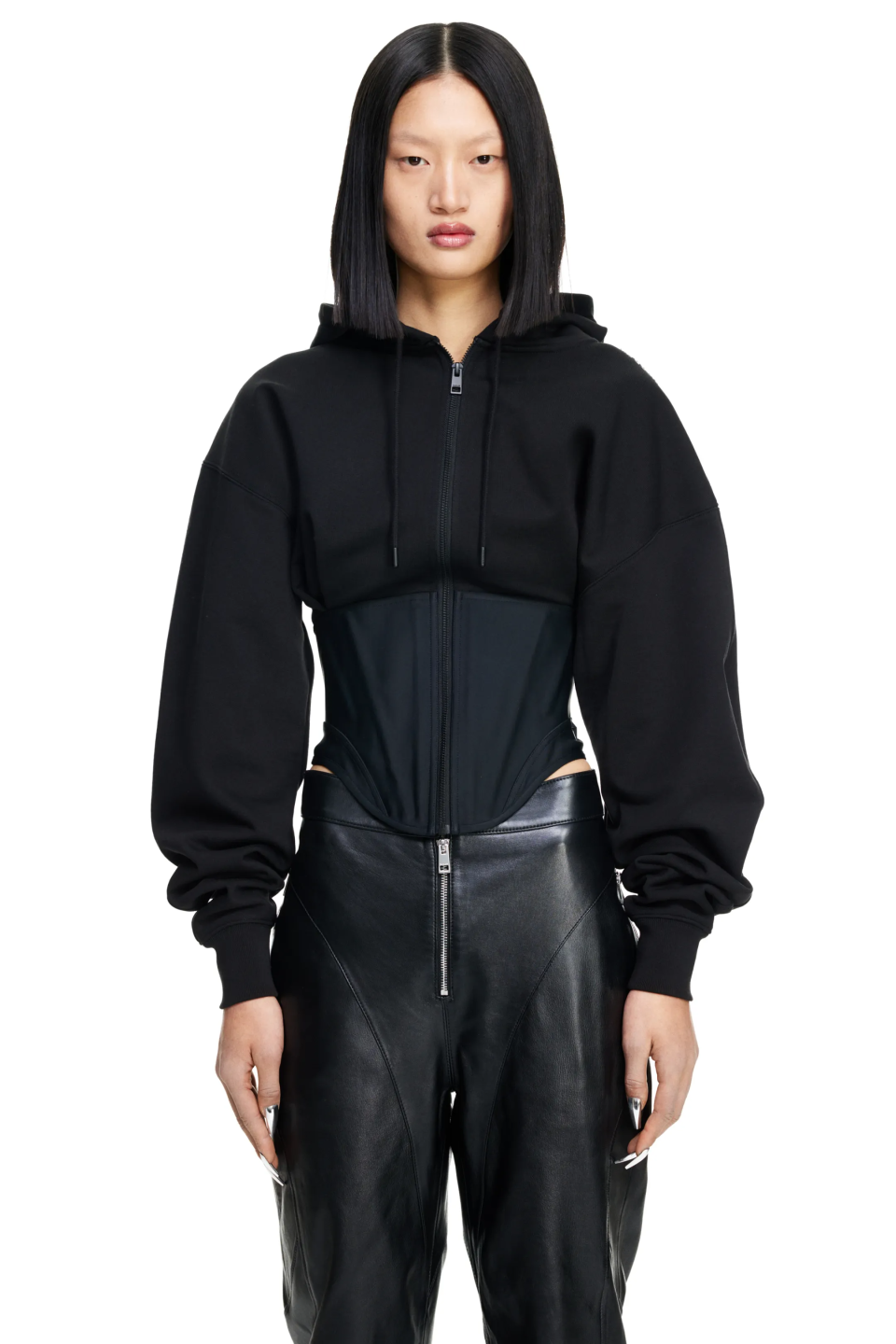 Mugler x H&M Corset Waist Hooded Jacket