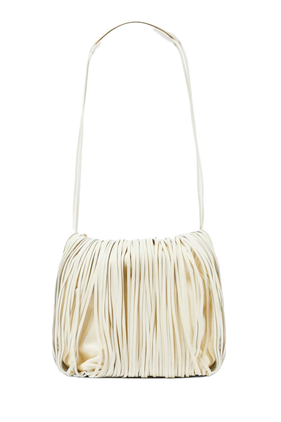 Dumpling Small fringed leather crossbody bag