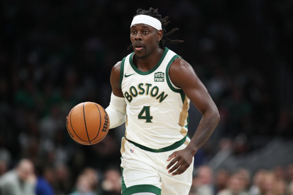 Jrue Holiday。(Photo by Paul Rutherford/Getty Images)