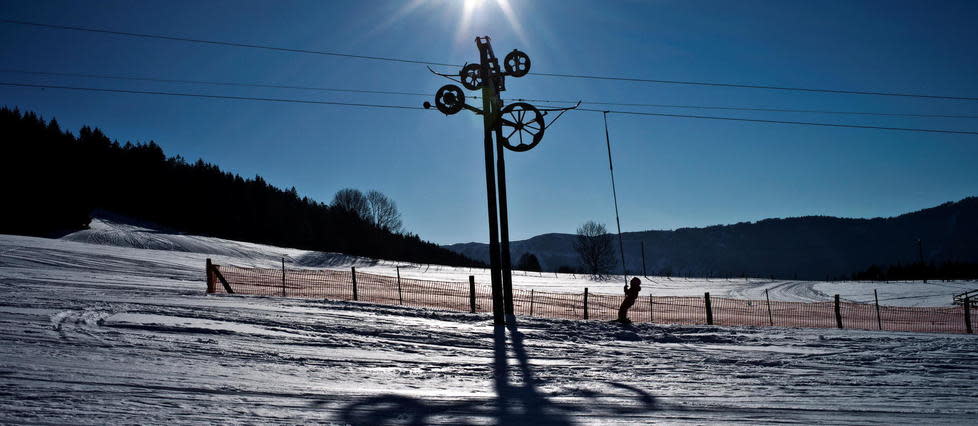 À la station d'Entre les Fourgs, à Jougne, dans le Doubs, en 2012. 
