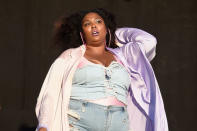<p>Lizzo performs during the 2018 Firefly Music Festival on June 15, 2018 in Dover, Delaware. </p>