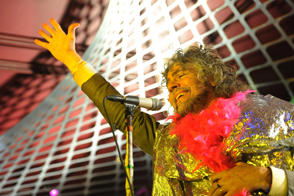 The Flaming Lips frontman Wayne Coyne performing in 2012, upon 'Yoshimi's' 10th anniversary.  (Photo: Shahar Azran/WireImage)