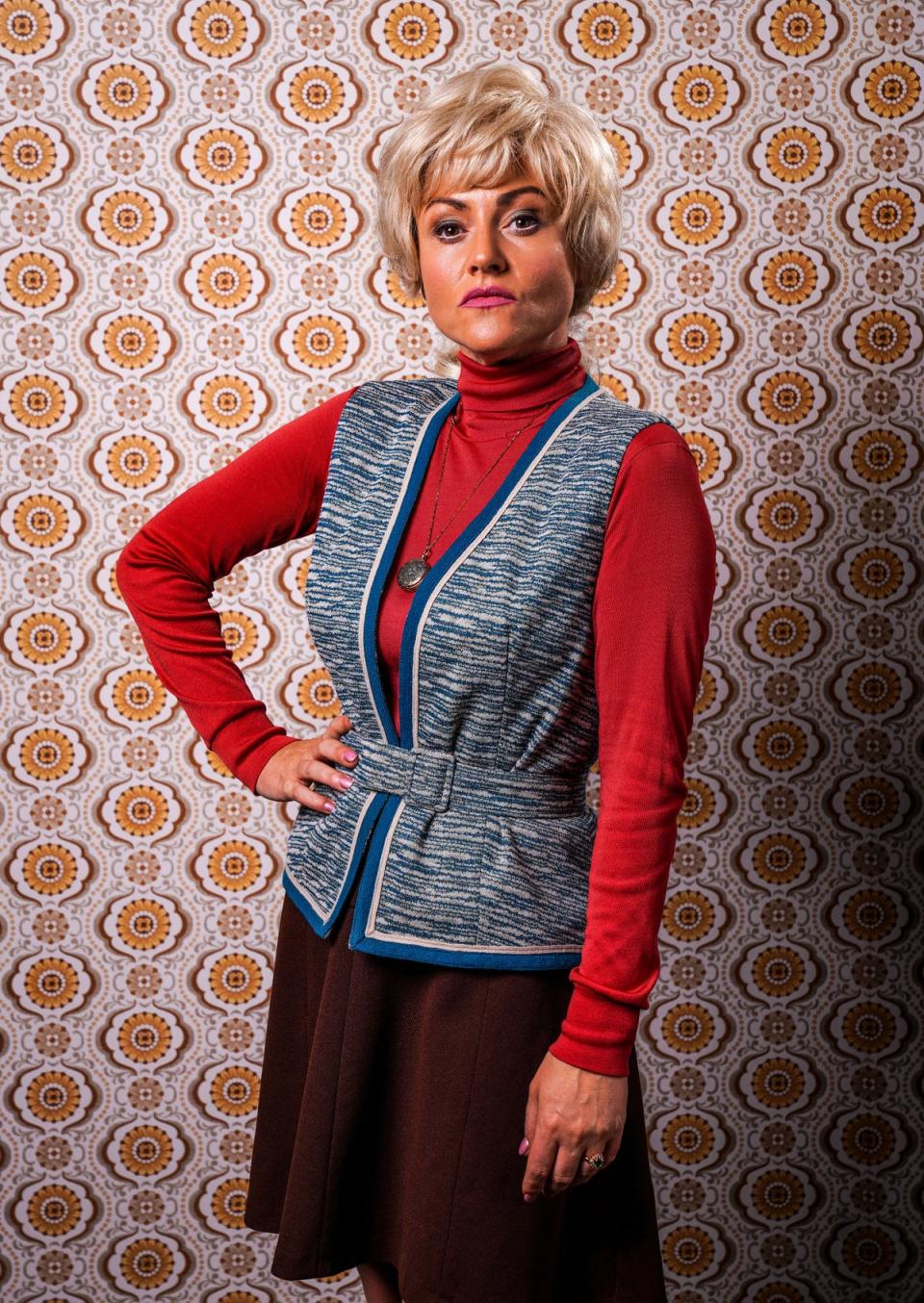 Jaime Winstone plays a younger Peggy Mitchell in a throwback episode (BBC, Jack Barnes/Kieron McCarron)