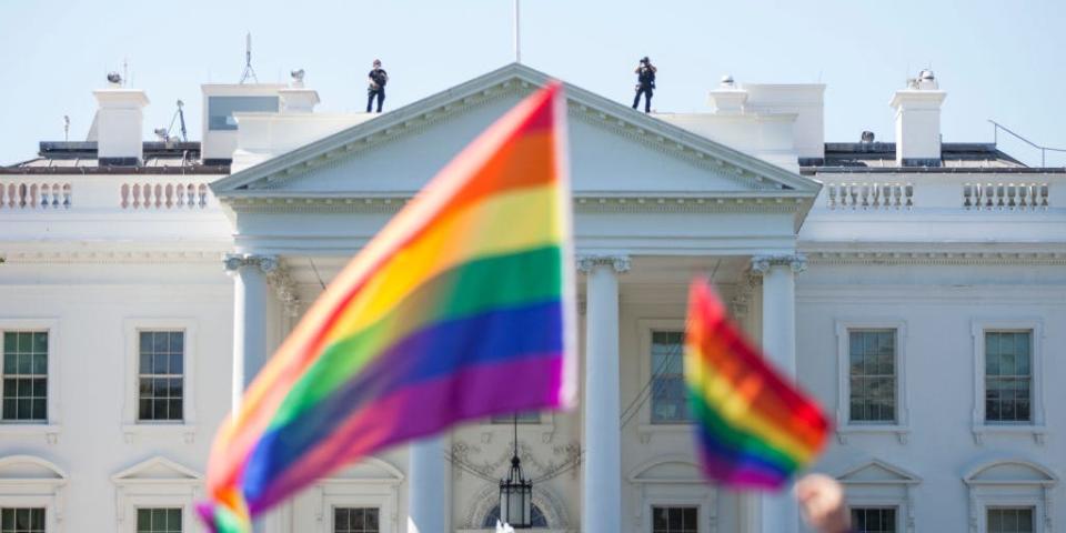White House LGBT flag