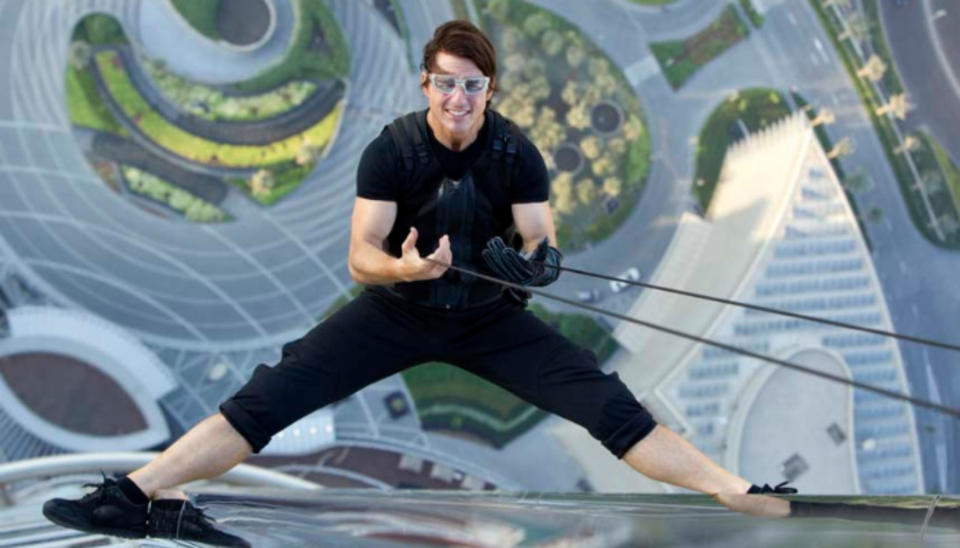 <p>Tom Cruise doesn’t seem happy unless he’s hanging off the edge of something, or leaping from one ledge to another from a massive great height.<br>But who else enjoys risking their life for the sake of cinema? Click through to find out! </p>