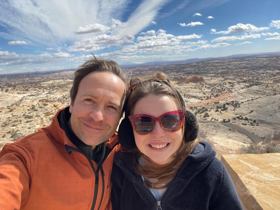 Reagan Calley and her dad, Brian, explored Grand Staircase Escalante National Monument in southern Utah on a family vacation last week. He's part of an Autism Alliance of Michigan campaign to be more forceful in elevating autism treatment  to the level of a civil right.