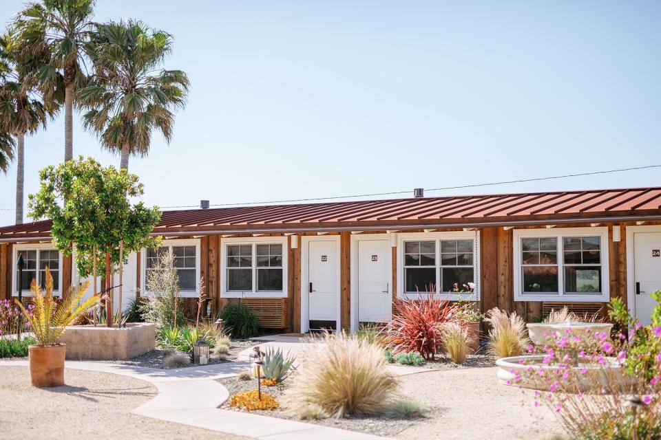 Exterior of rooms at the Skyview Motel