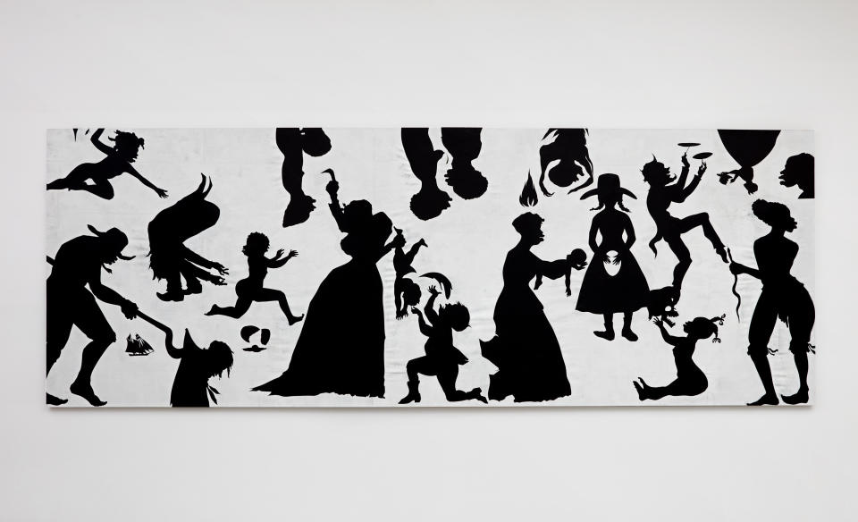 Kara Walker, "Slaughter of the Innocents (They Might be Guilty of Something)," 2017, cut paper on canvas, 79 by 220 inches. (Photo: Kara Walker courtesy of Sikkema Jenkins  Co New York)