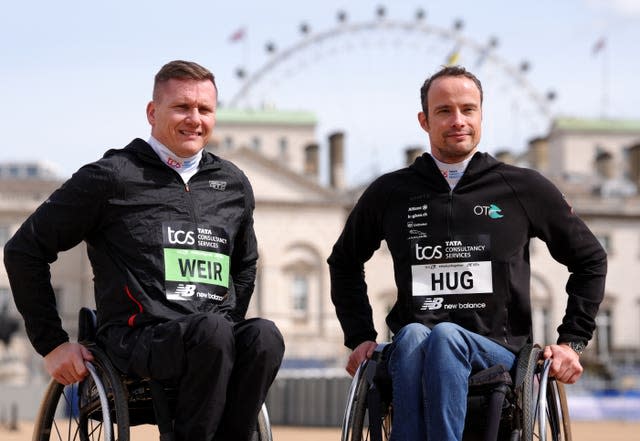 David Weir (left) and Marcel Hug