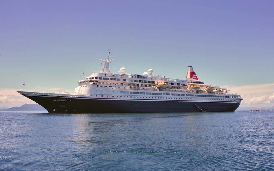 Fred Olsen Cruise Lines' Boudicca has sailed with seven names since she launched in 1973 as Royal Viking Sky for Royal Viking Line - FRED OLSEN CRUISE LINES