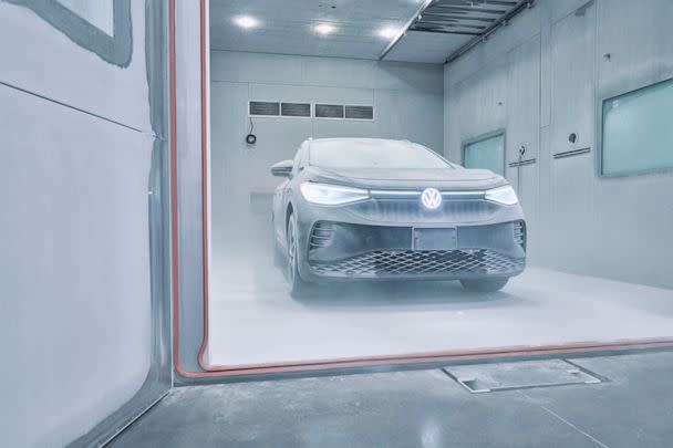 PHOTO: A climate chamber to test EV batteries at Volkswagen of America's Battery Engineering Lab in Tennessee. (Volkswagen)