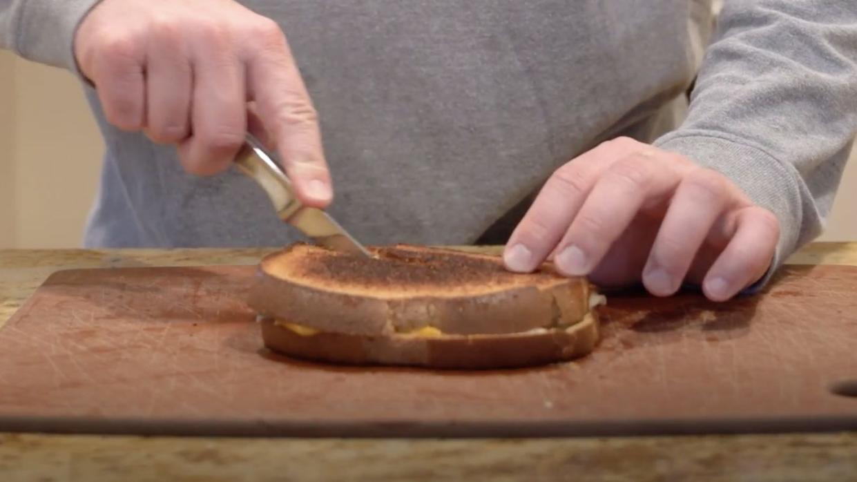 flip a grilled cheese