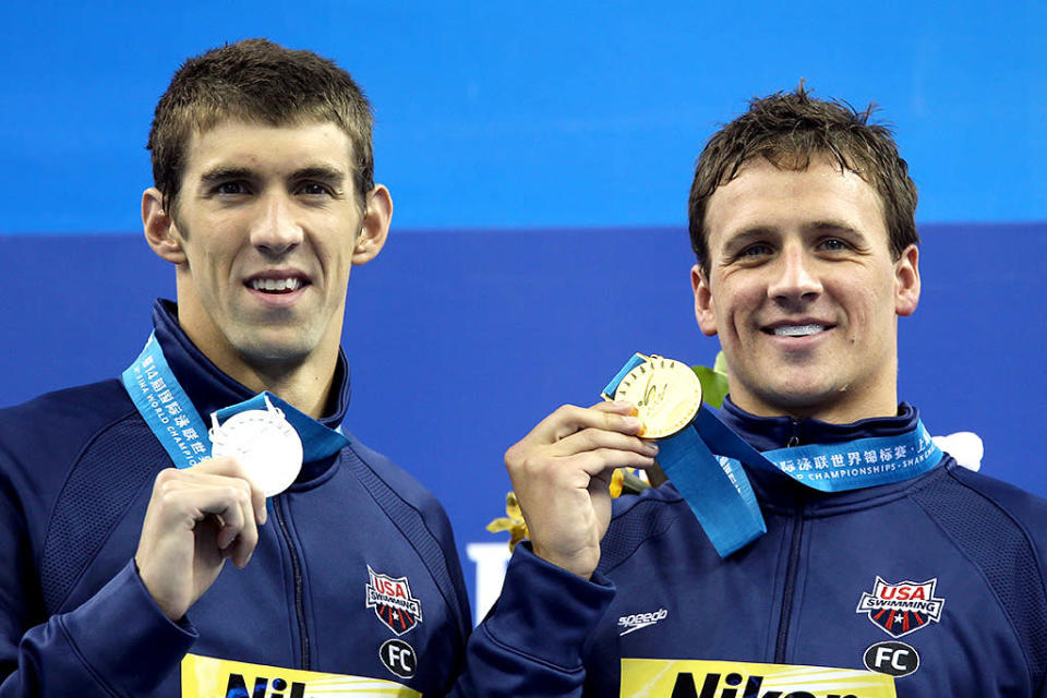 Lochte takes the win in the 200m Free this time. (Credit: Clive Rose/Getty Images)