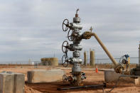 A wastewater disposal well is seen at a wastewater injection facility operated by H20 Midstream in Big Spring, Texas U.S. February 13, 2019. Picture taken February 13, 2019. REUTERS/Nick Oxford