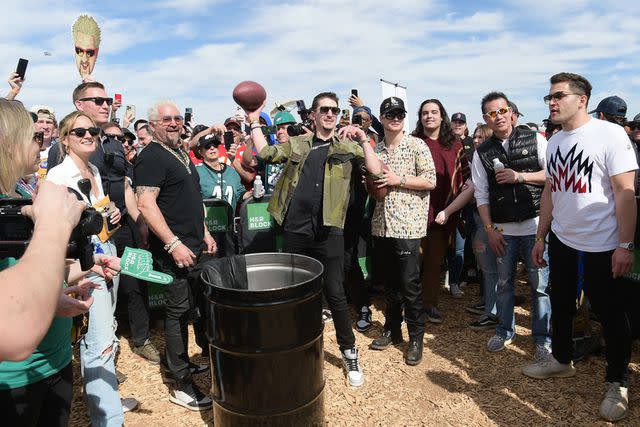 <p>Marcus Ingram/Getty</p> Guy's Flavortown Tailgate 2023 in Scottsdale, Arizona.