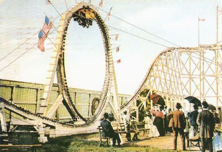 1895: Flip-Flap Railway, Sea Lion Park, Brooklyn, New York