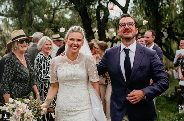 Edwina's veil was also a family heirloom. Photo: Edwina Robertson