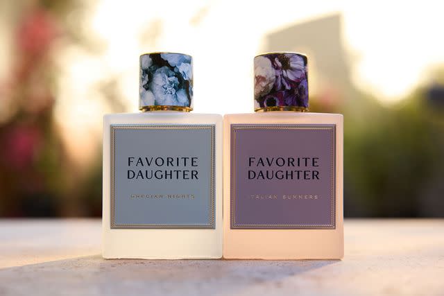 <p>courtesy Erin/Sara Foster</p> Favorite Daughter's new clean fragrances, Grecian Nights and Italian Summers, available now.