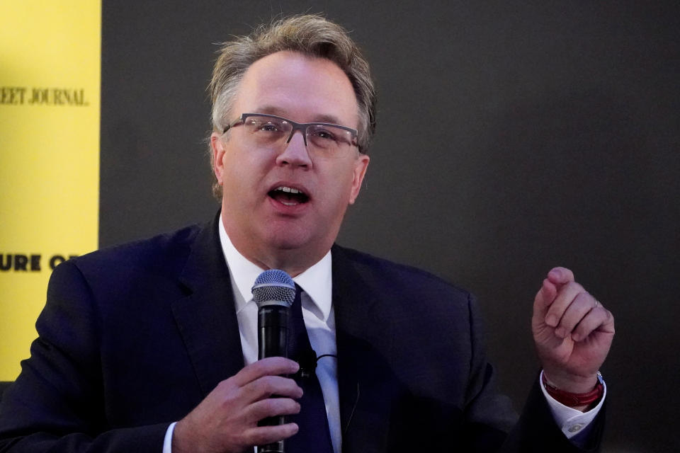 John Williams, Chief Executive Officer of the Federal Reserve Bank of New York, speaks at an event in New York, U.S., November 6, 2019. REUTERS/Carlo Allegri