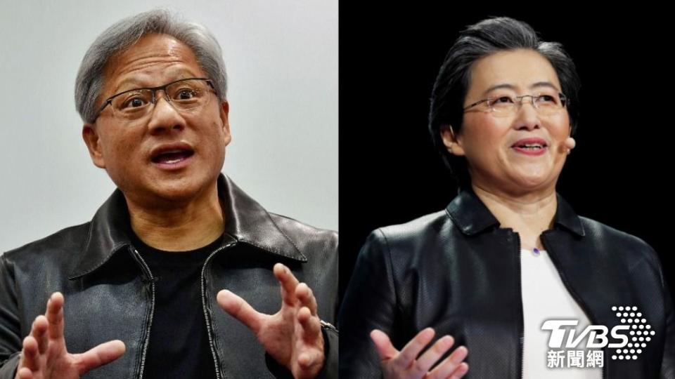 NVIDIA創辦人黃仁勳、AMD執行長蘇姿丰。（圖／TVBS、達志影像路透社）